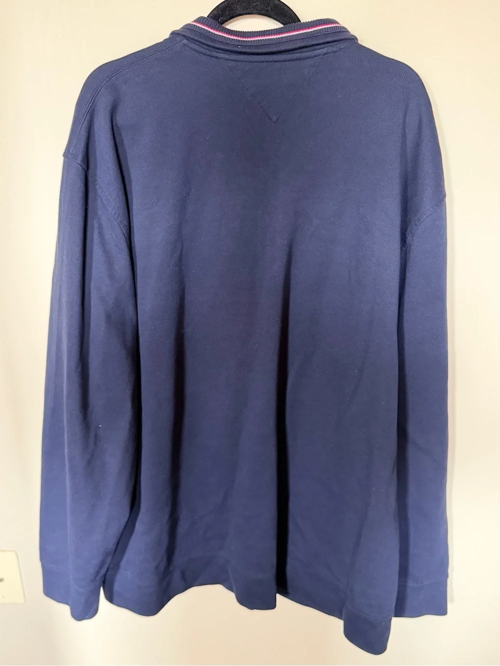 Tommy Hilfiger navy blue quarter zip sweater 3XL